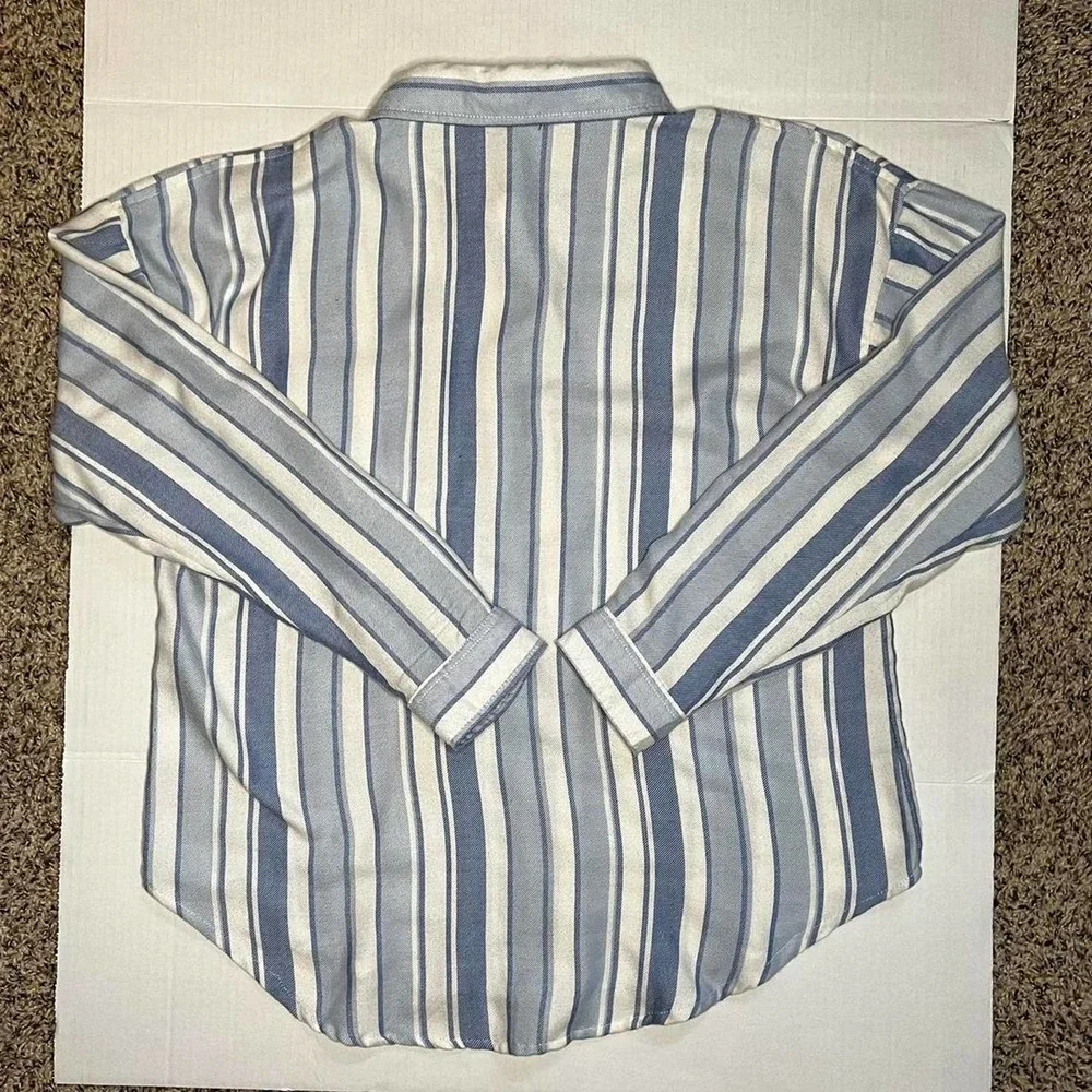 Thread and Supply Blue and White Button Up - Picture 3 of 4